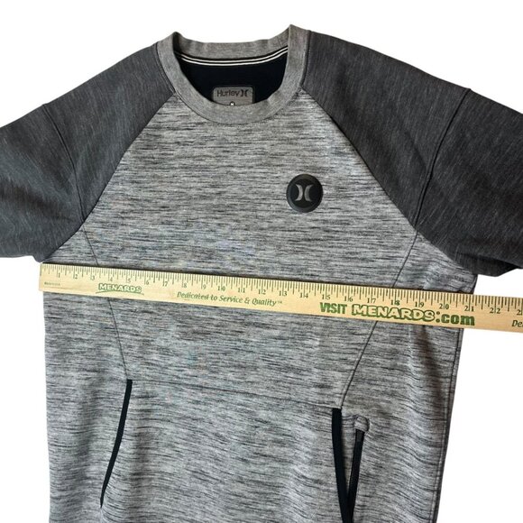Hurley Men's M Phantom Advance Crew Sweatshirt Gray Heather Sporty Athletic - Picture 8 of 9